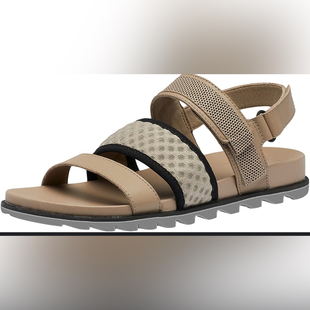 Sorel Tan and Black Women's Sandals